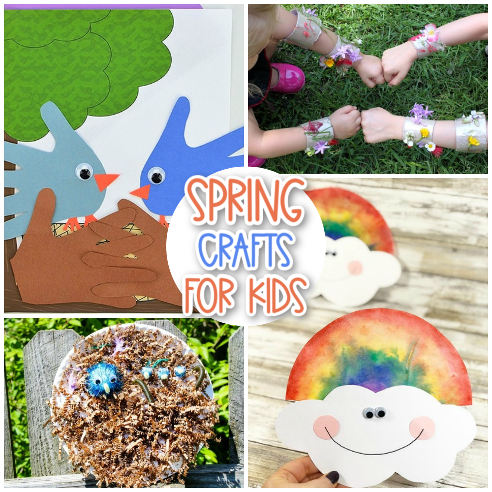 30+ Fun & Colourful Spring Crafts for Kids - Messy Little Monster